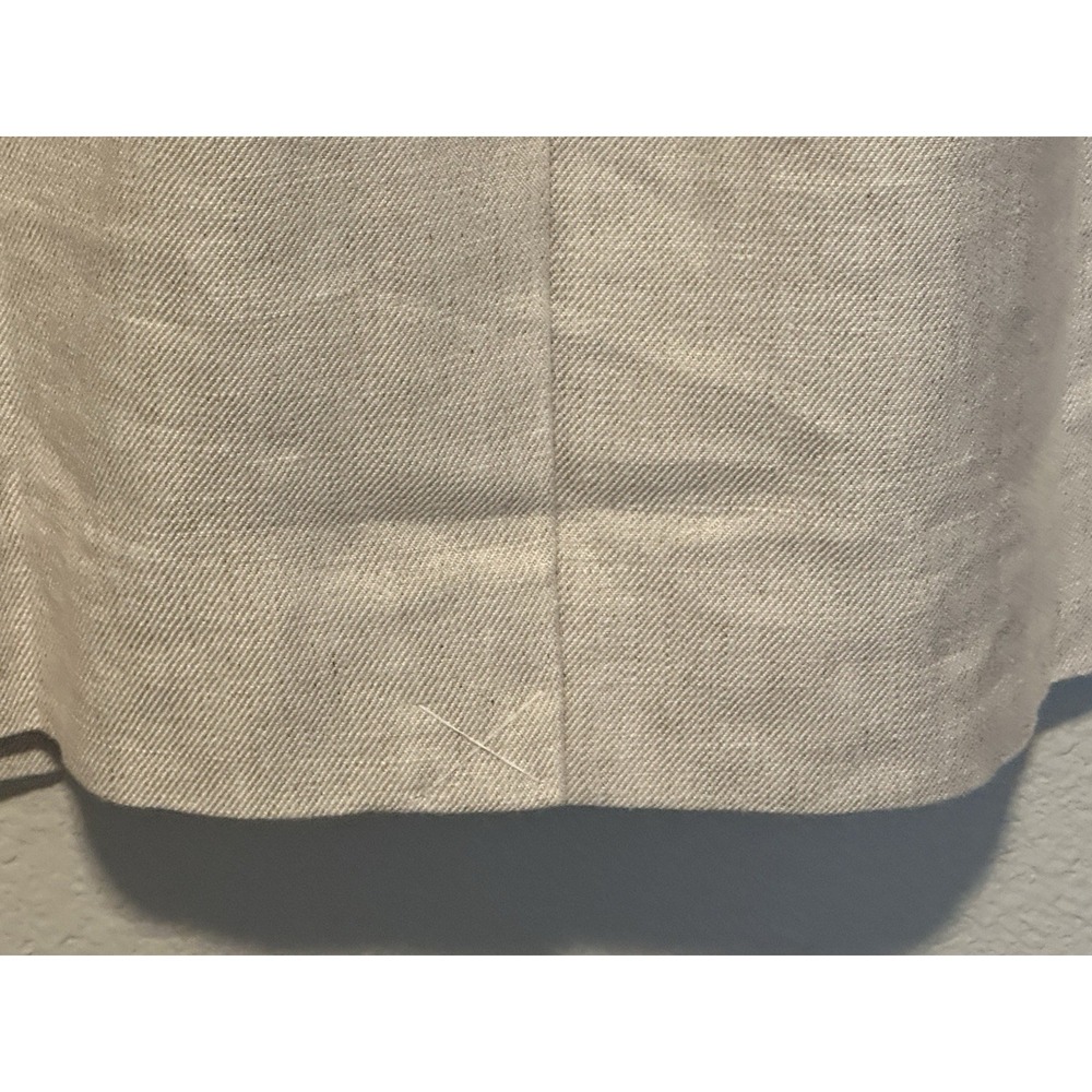 NWT  J.CREW Resume Sheath Dress sz.0 Flax Beige Stretch‎ Linen Cap Sleeve L6602 - Picture 9 of 9